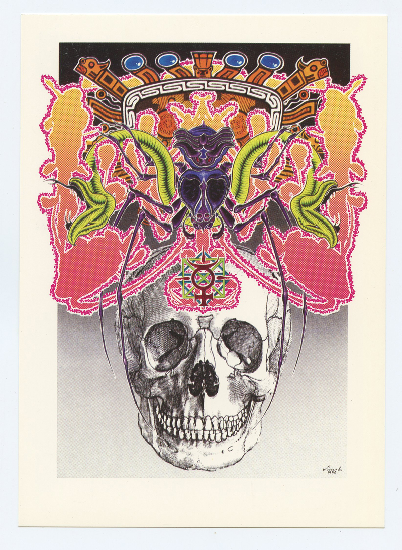 Jim Blanchard Postcard SKULL 1990 