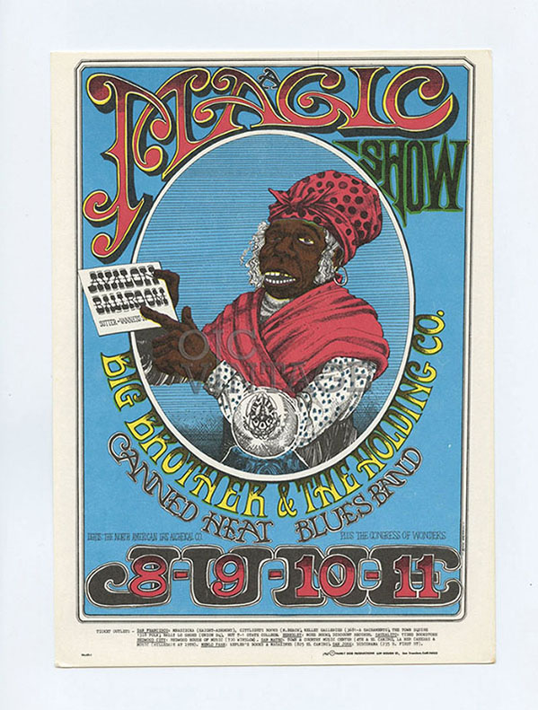 FD  65 Postcard Jenis Joplin Canned Heat 1967 July 8