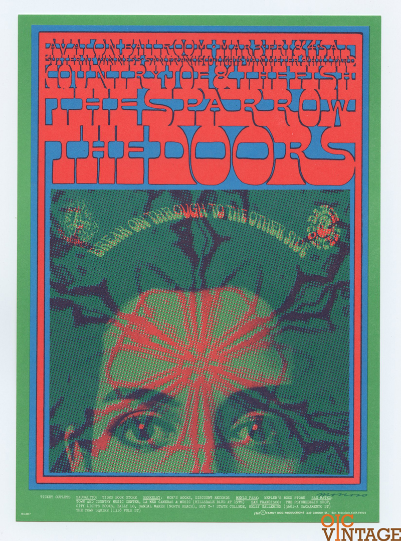 FD  50 Postcard The Doors 1967 Mar 3 