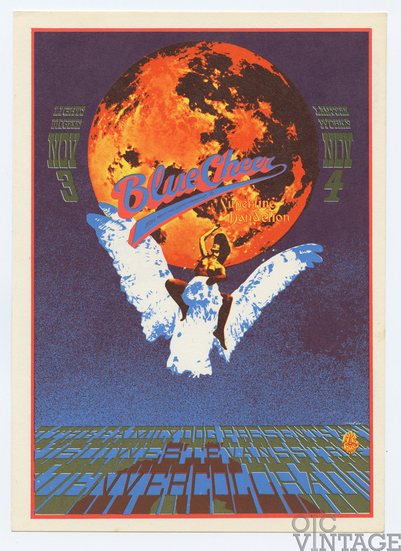 FDD 10 Postcard Blue Cheer 1967 Nov 3