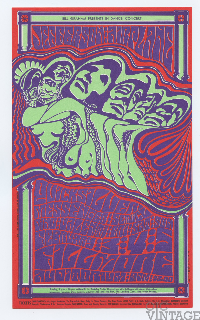 BG  48 Postcard Jefferson Airplane 1967 Feb 3