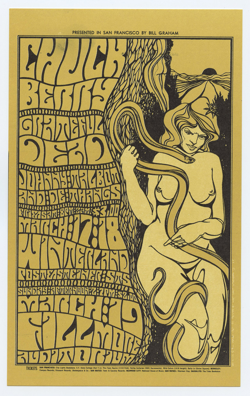 BG  55 Postcard Grateful Dead 1967 Mar 17