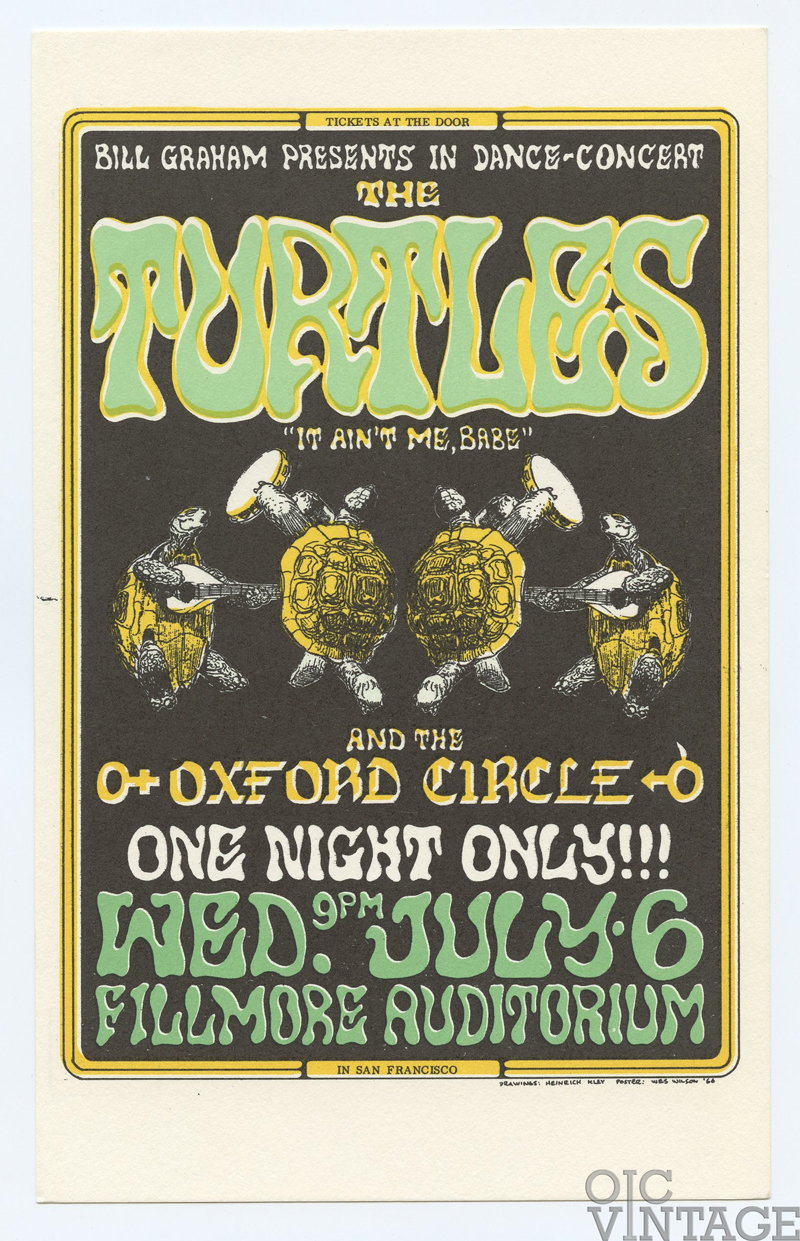 BG  15 Postcard Turtles Oxford Circle 1966 Jul 6