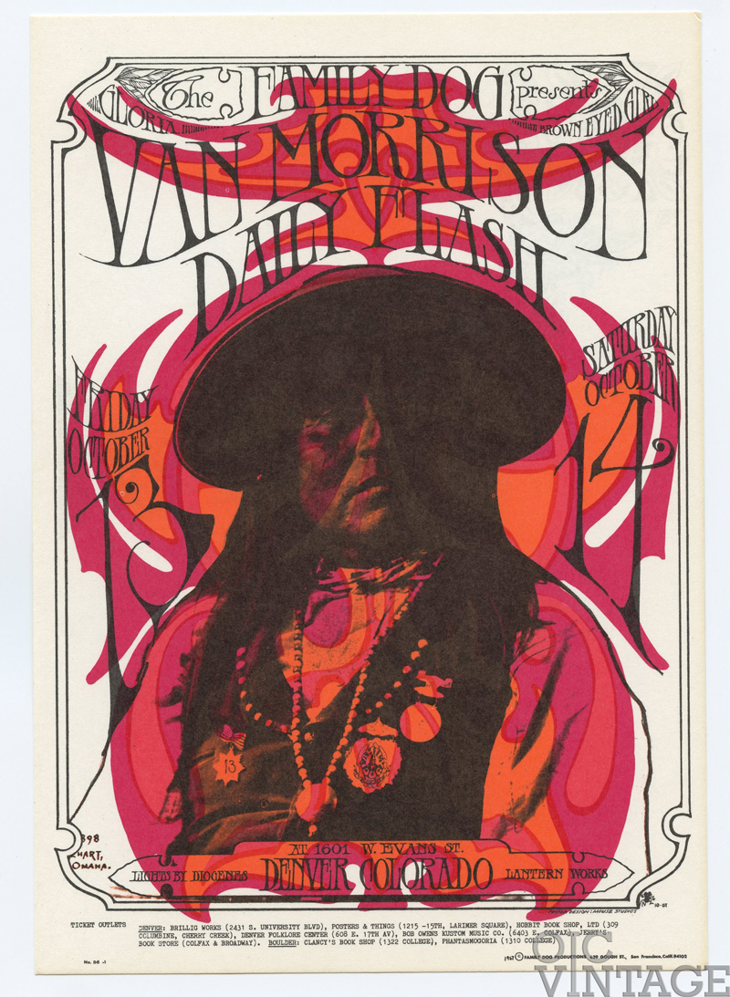 FDD  6 Postcard Van Morrison 1967 Oct 13