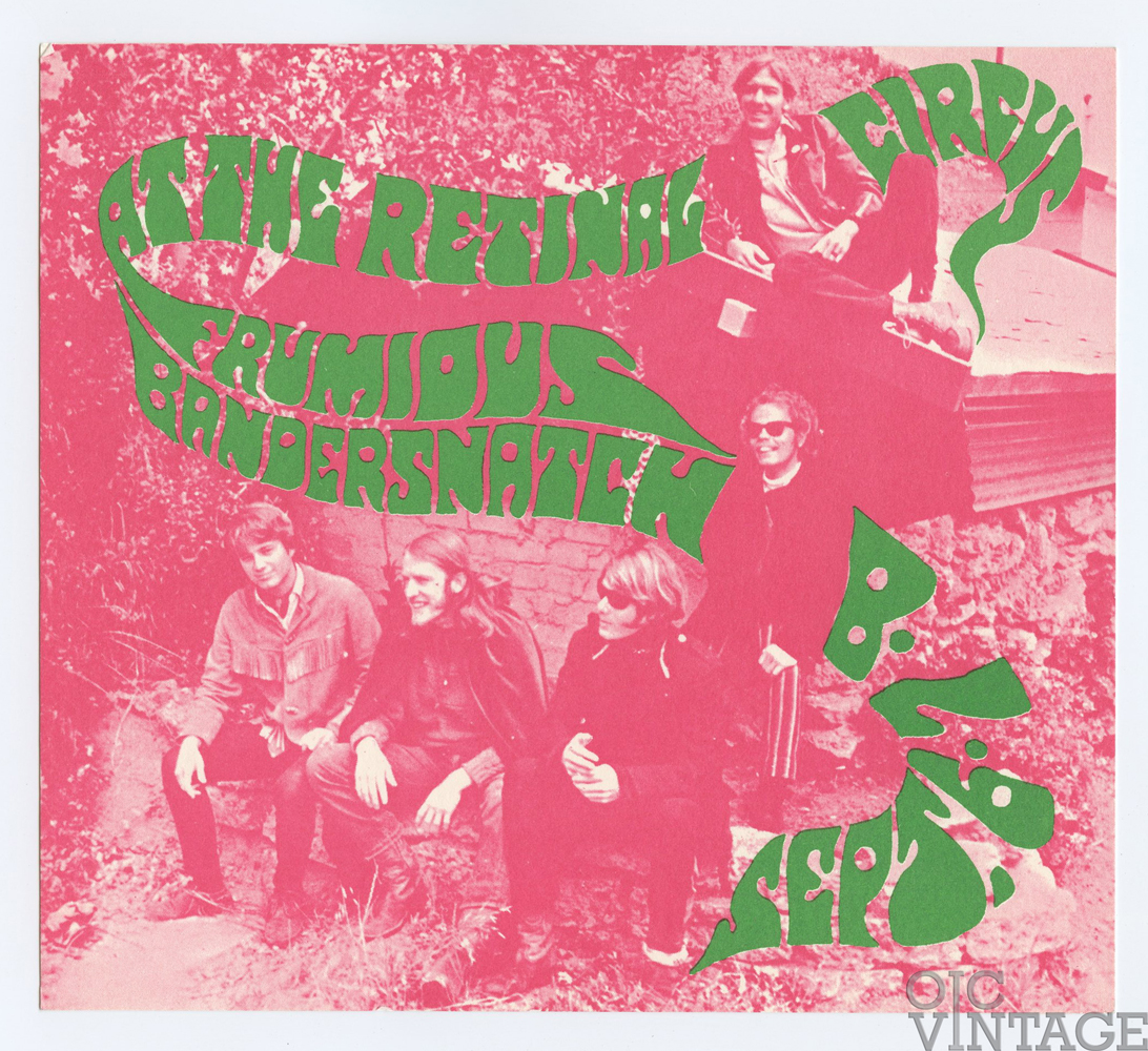 Retinal Circus Postcard 1968 Sep 6 Frumious Bandersnatch Vancouver Canada