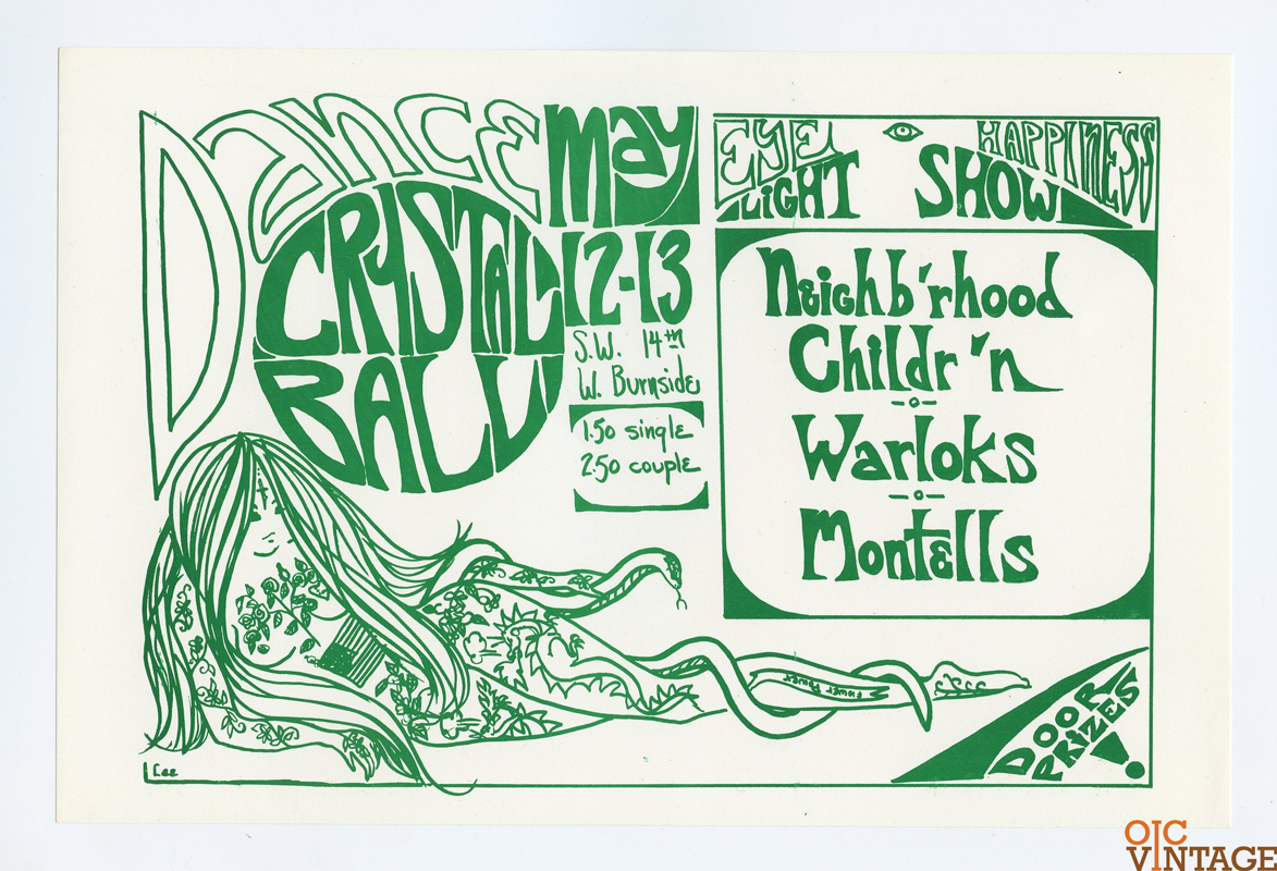 Crystal Ballroom Handbill 1967 May 12 Warlocks Neighborhood Children