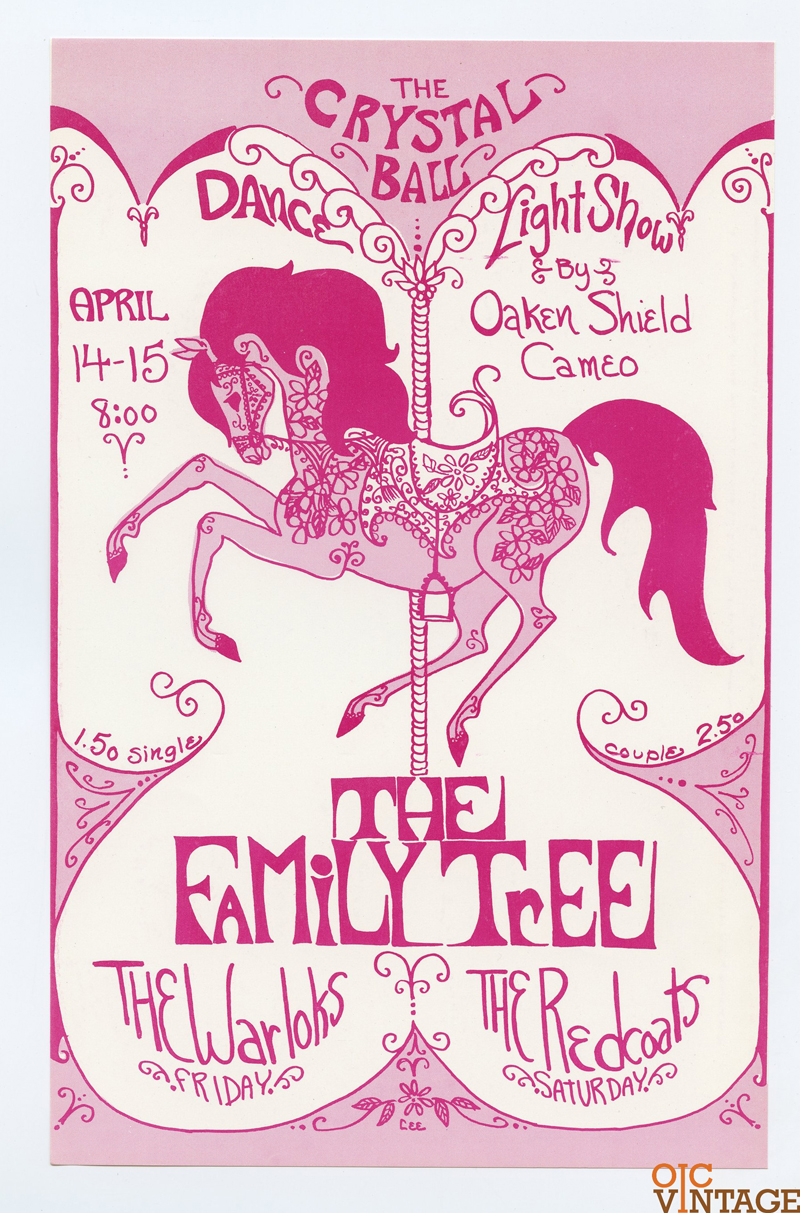 Crystal Ballroom Handbill 1967 Apr 14 Warlocks The Family Tree