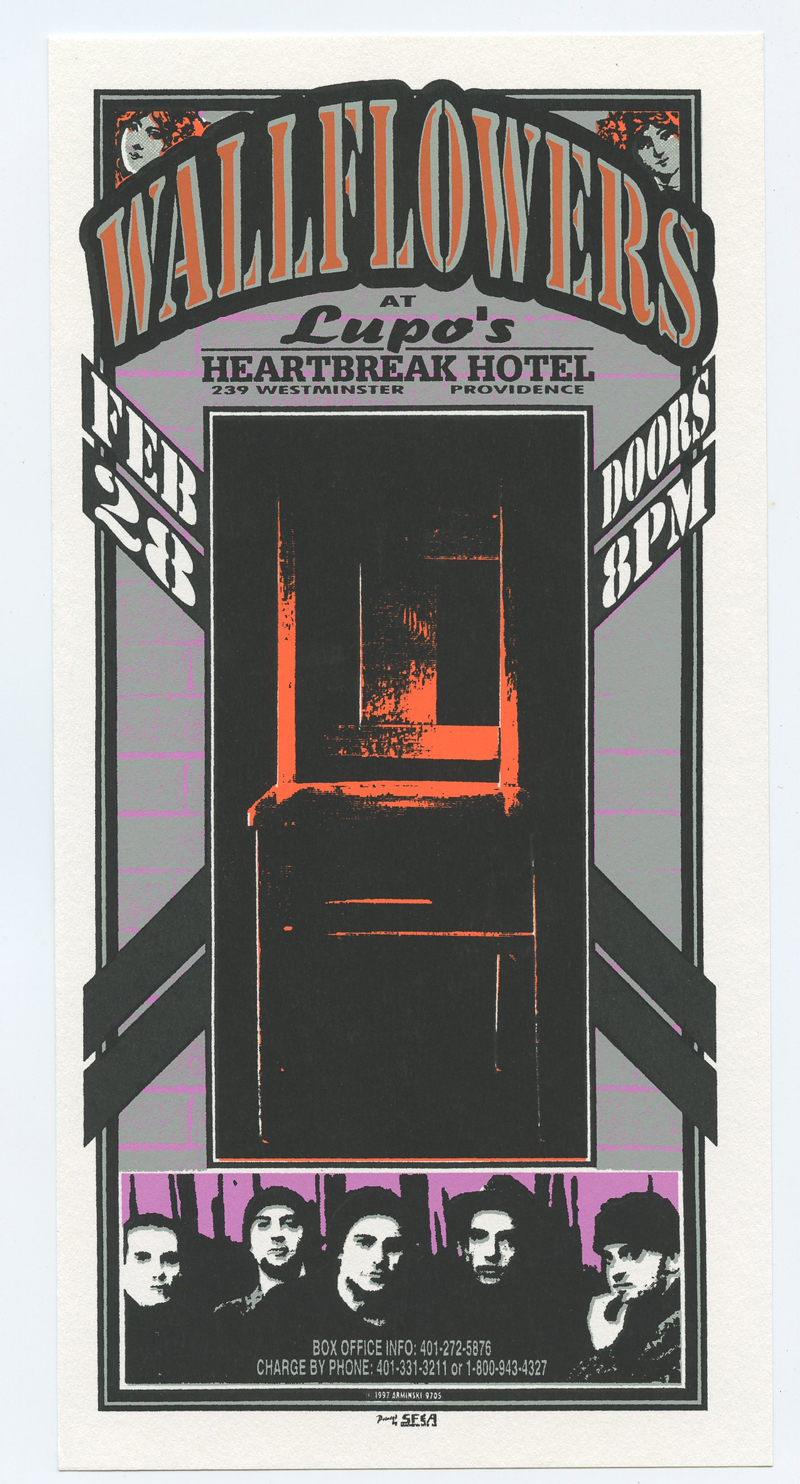 Wallflowers Handbill 1997 Feb 28 Lupo's Providence Rhode Island Mark Arminski