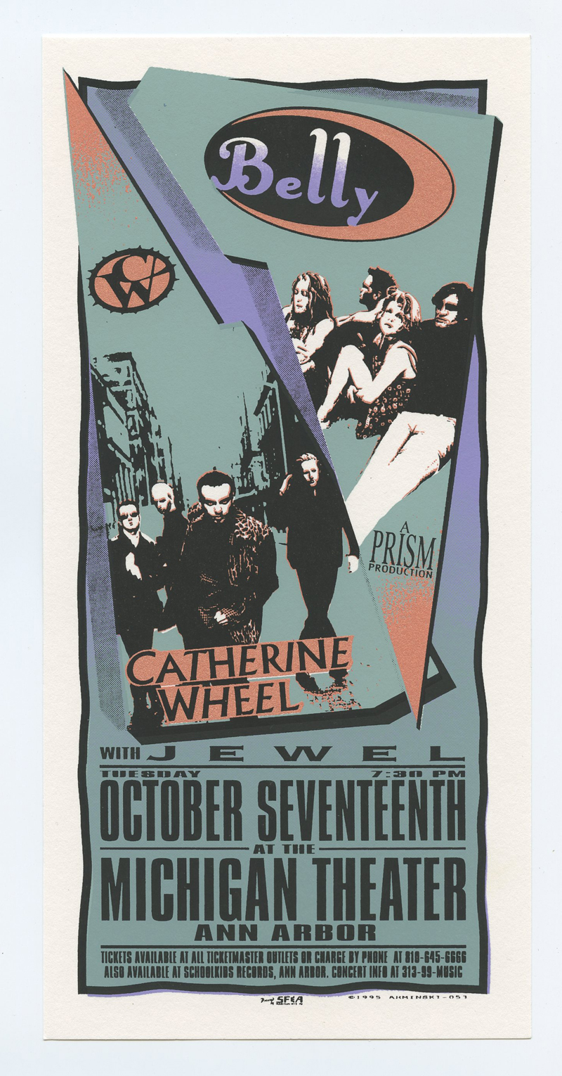 Catherine Wheel Handbill Michigan Theater 1995 Oct 17 Mark Arminski