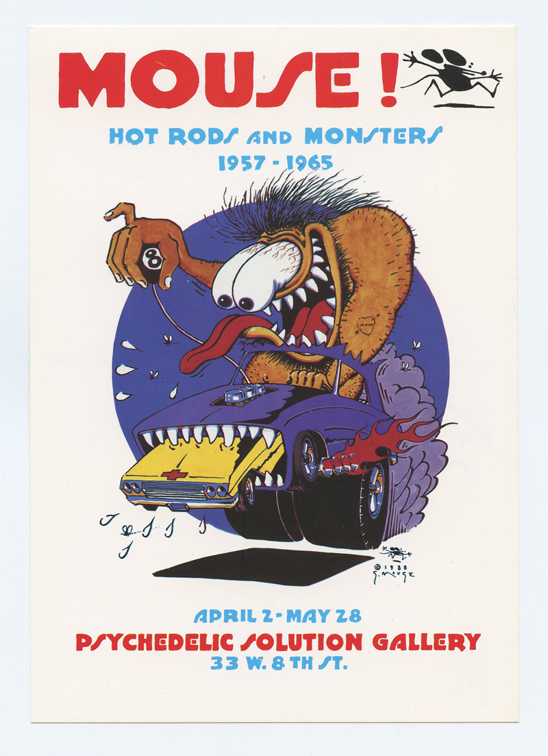 Stanley Mouse Postcard MOUSE! Hot Rod and Monsters 1988