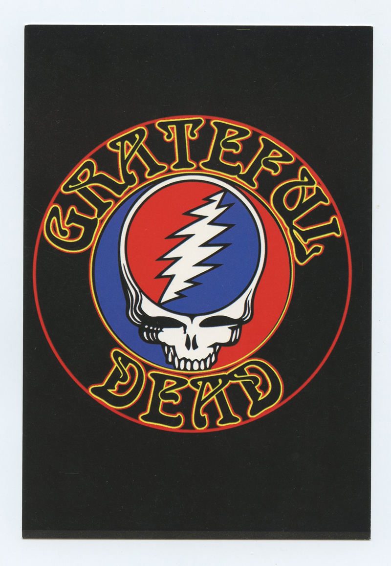 Grateful Dead Postcard Steal Your Face Raven Image