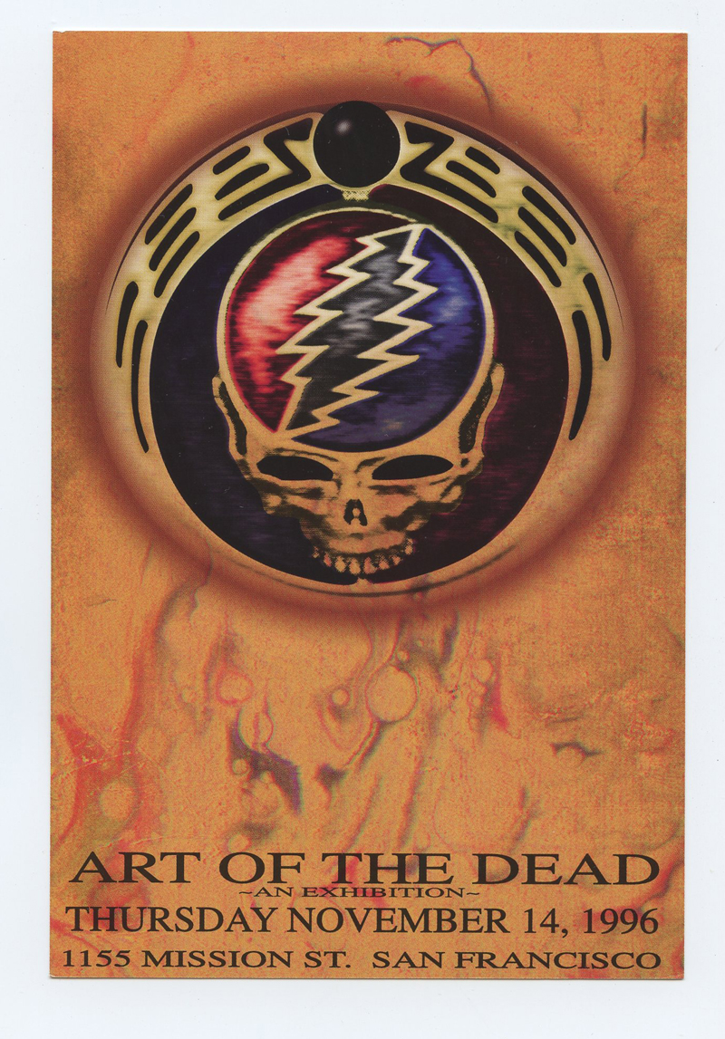 Grateful Dead Rock Poster Art of Dead Exhibition Postcard 1996 Robert D. Thomas ArtRock Gallery