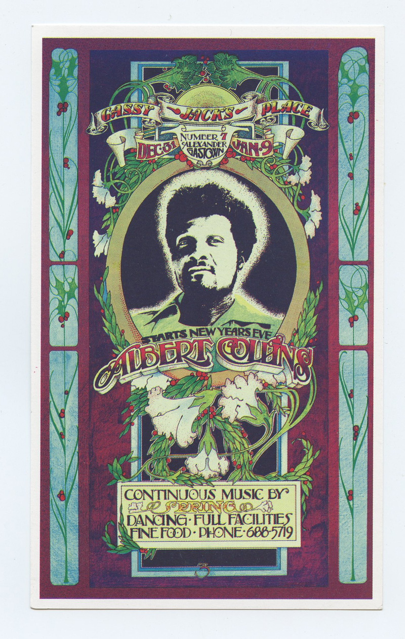 Albert Collins Handbill Vancouver Canada 1970 Dec 31 Bob Masse