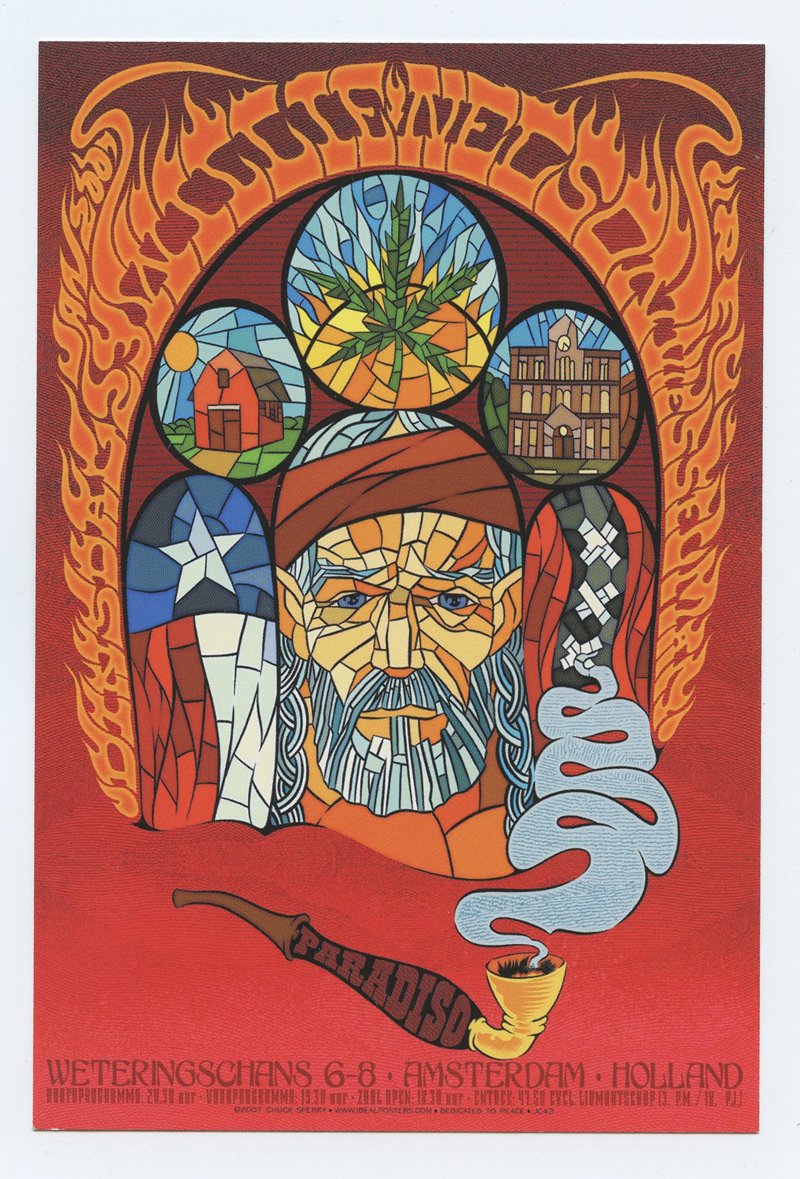 Willie Nelson Handbill 2007 Jan 23 Amsterdam