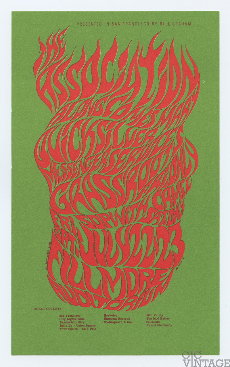 BG  18 Postcard Quicksilver Messenger Service 1966 Jul 22