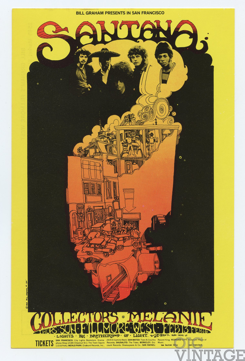 BG 160 Postcard Santana Collectors Melanie 1969 Feb 13