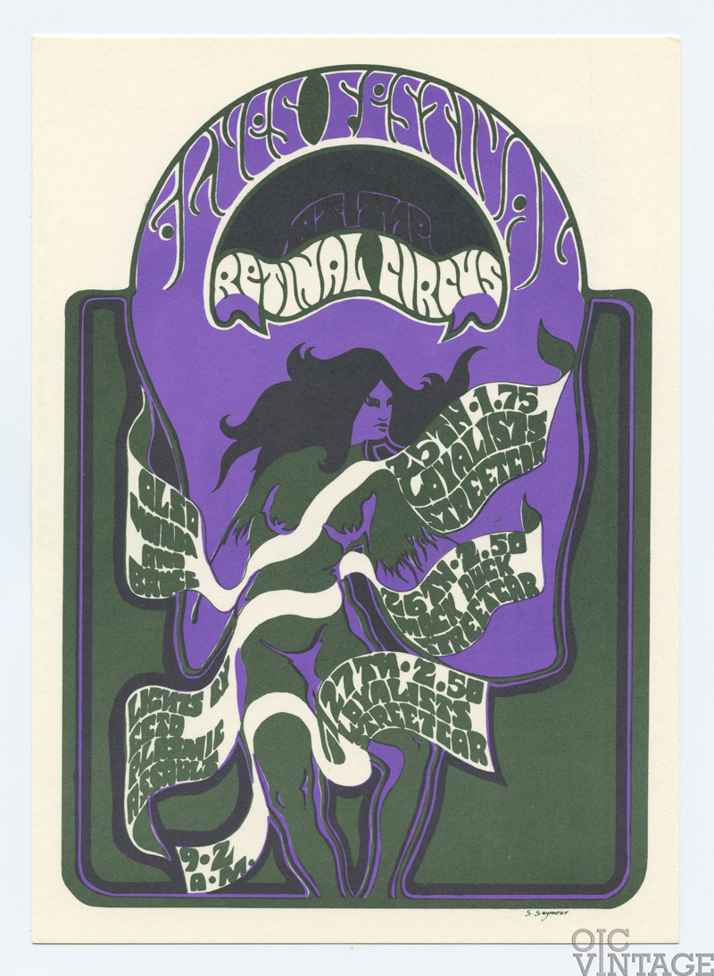 Retinal Circus Postcard 1968 April The Loyalists Vancouver Canada