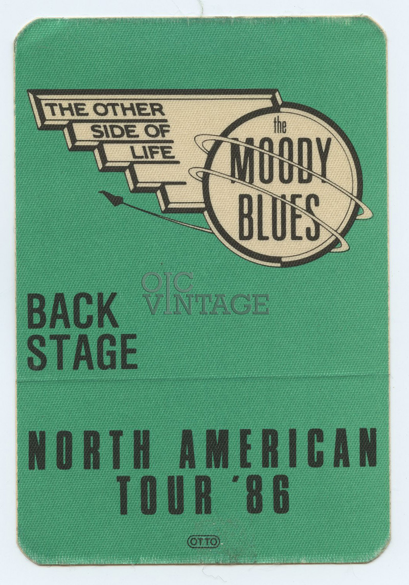 The Moody Blues Backstage Pass The other side of Life North American Tour 86 