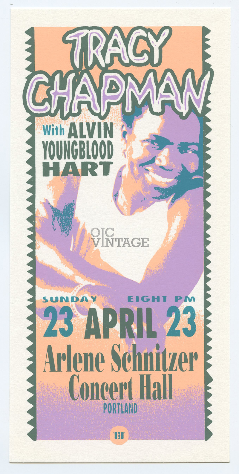 Tracy Chapman Handbill 2000 Apr 23 Portland Mark Arminski