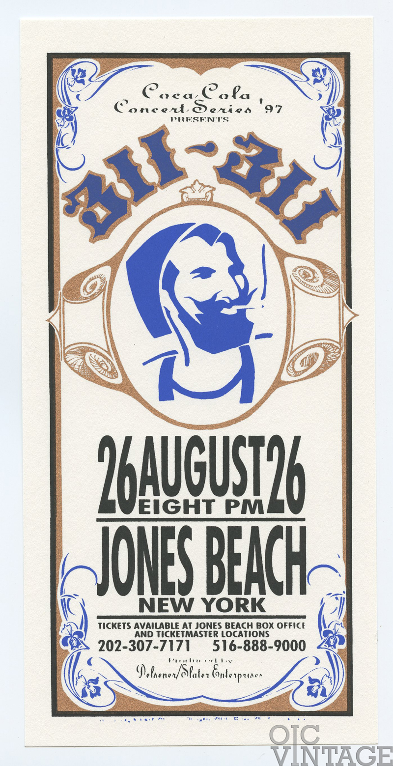 311 Handbill Jones Beach New York 1997 Aug 26 Mark Arminski