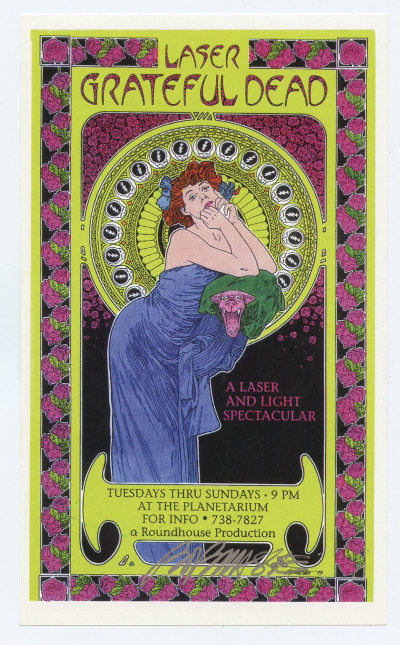 Grateful Dead Laser Fantasy and Liquid Sky Show Handbill 1995 Jul 29 Planetarium Vancouver