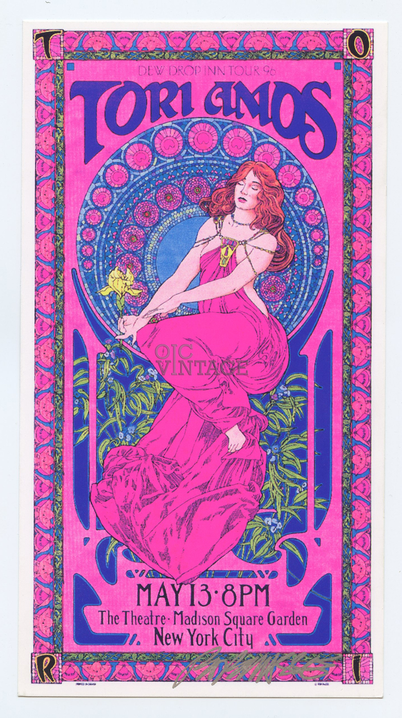 Tori Amos Handbill 1996 May 13 Madison Square Garden Bob Masse