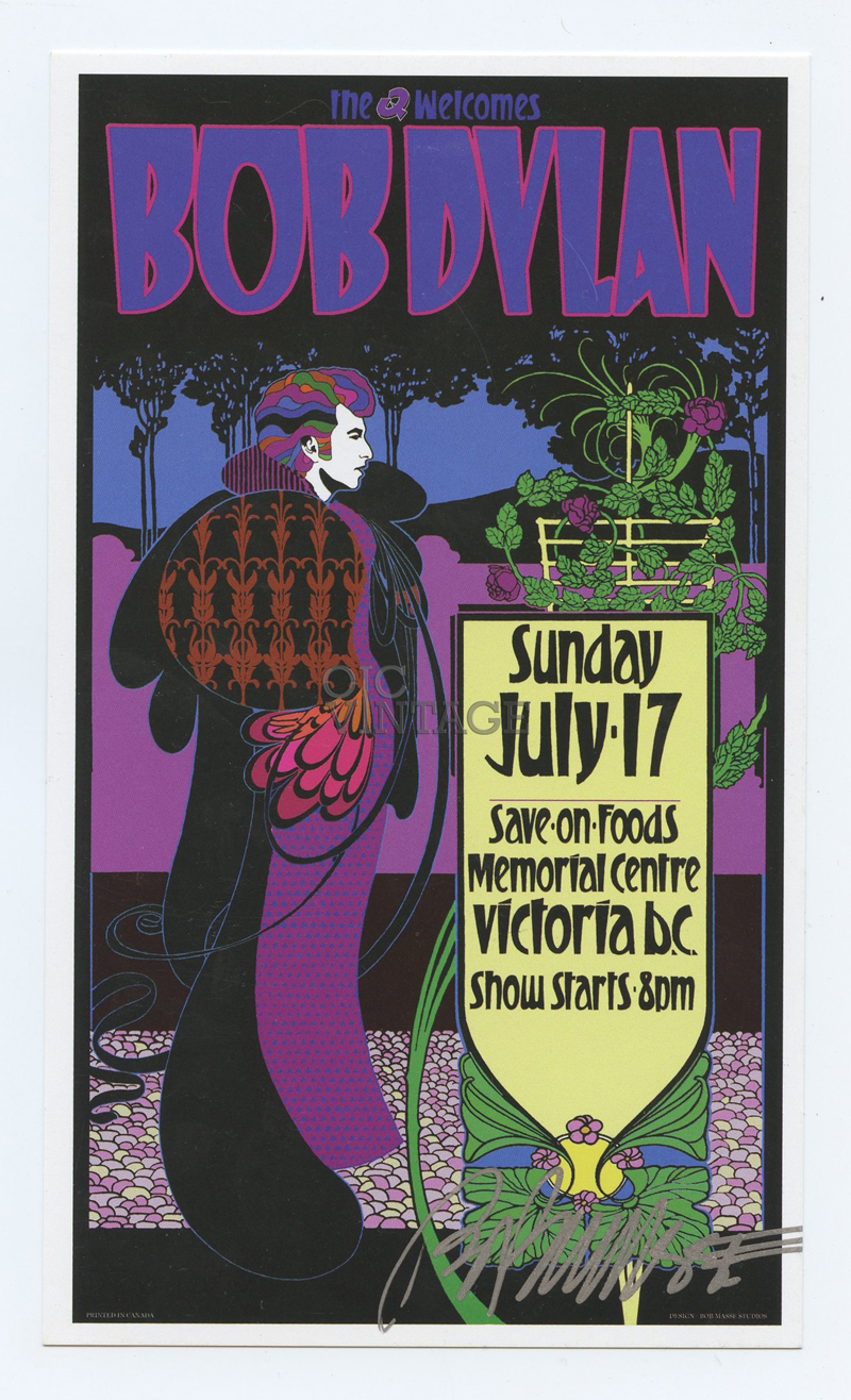 Bob Dylan Handbill Memorial Center Vinctoria 2005 Jul 17 Bob Masse