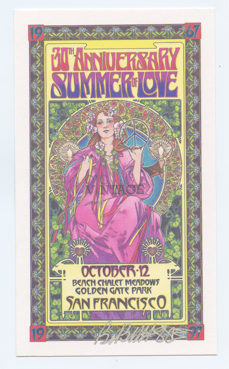 Summer of Love Handbill 30th Anniversary 1997