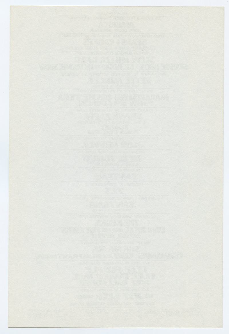 Bill Graham Presents Handbill 1973 Mar Neil Young John Denver Fleetwood Mac Deep Purple Frank Zappa