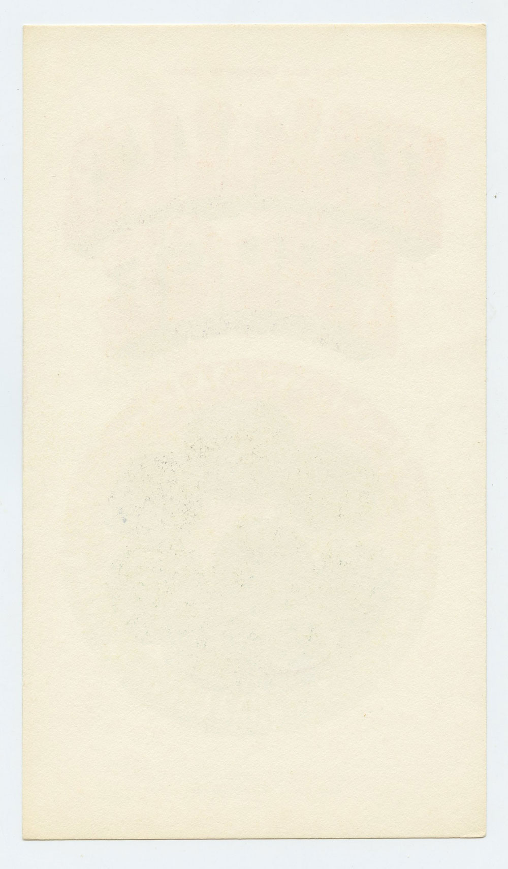 Grande Ballroom Postcard 1967 Dec 15 Vanilla Fudge MC5 Blank Back