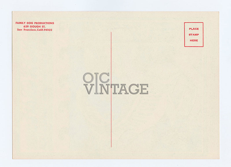 FD  49 Postcard Moby Grape Charlatans 1967 Feb 24