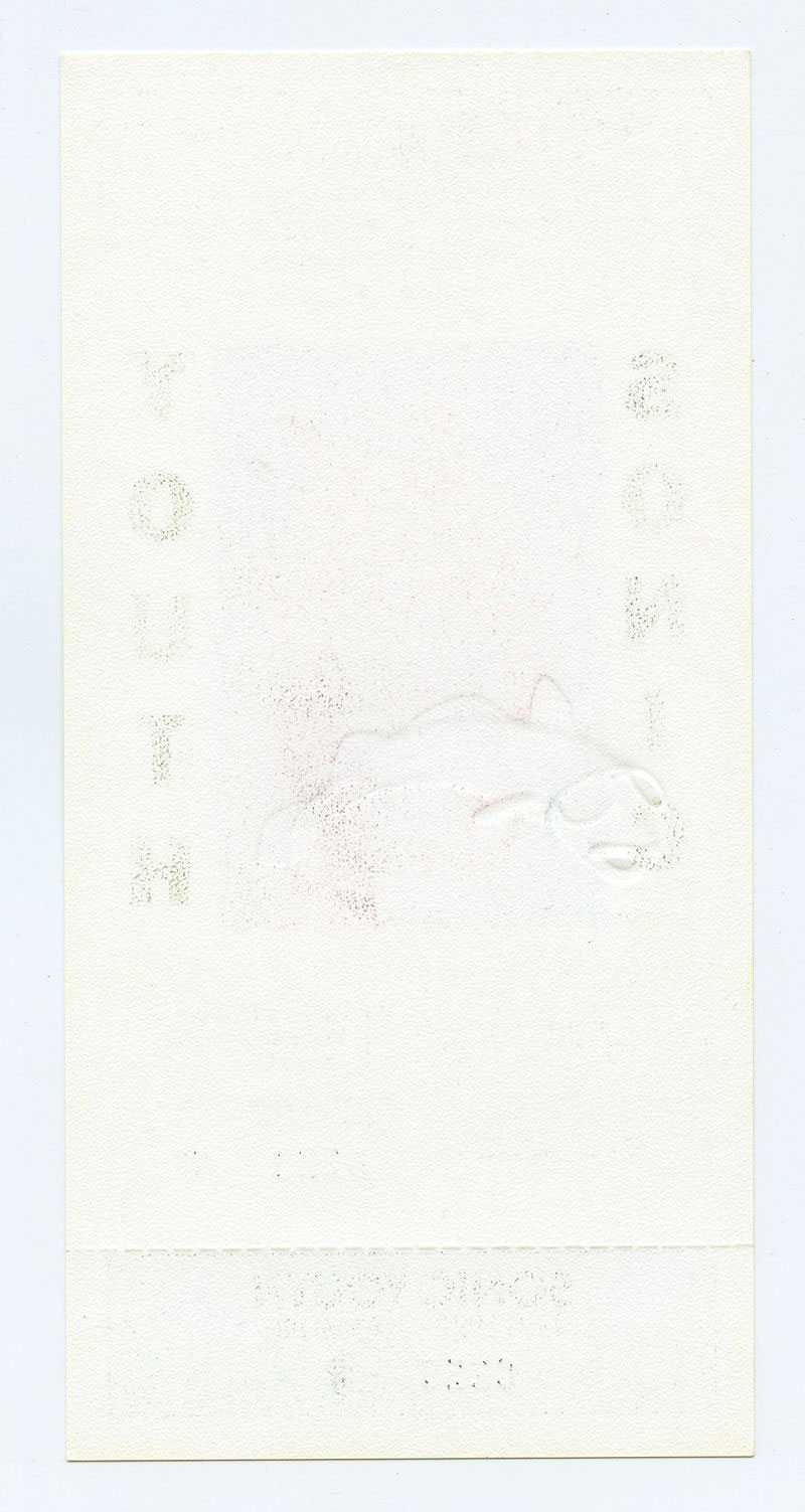 Sonic Youth Ticket Vintage 1992 Nov 19 Hamburg Germany