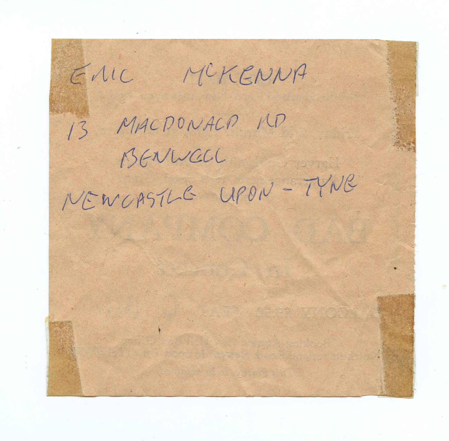 Bad Company Ticket Stub 1979 Mar 2 City Hall Newcastle UK 