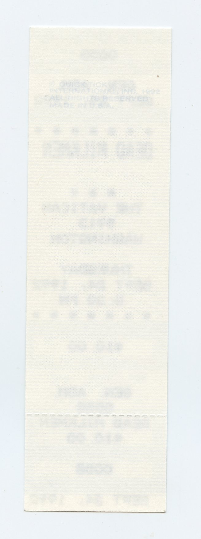 Dead Milkmen Vintage Ticket 1992 Sep 24 The Vatican Houston 
