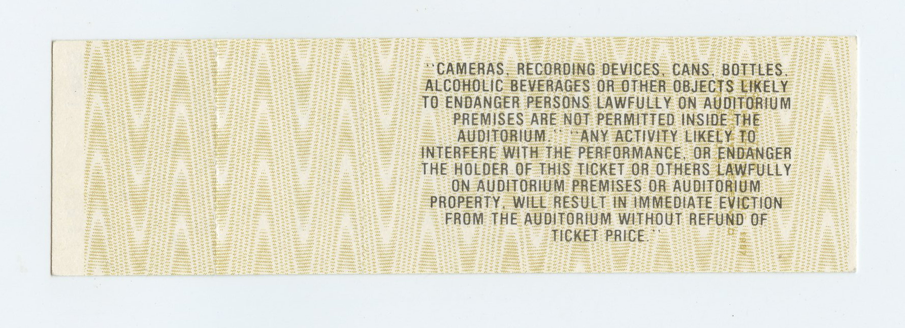 Dionne Warwick Vintage Ticket 1988 Feb 11 Portland Civic Auditorium 
