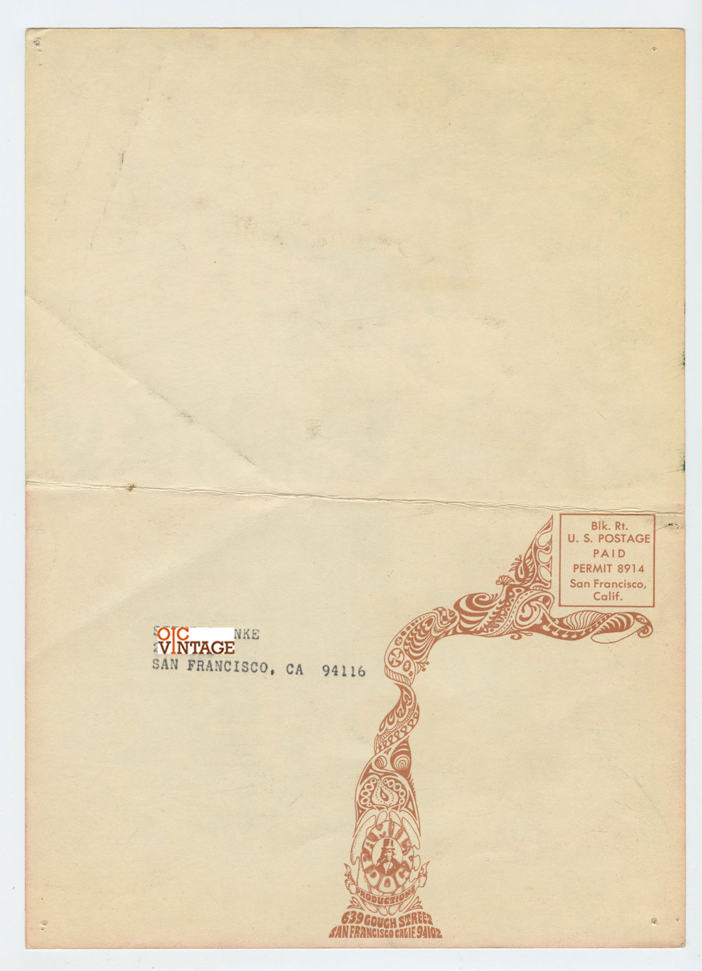 FD 125 FD 126 Postcard Double Mailed Santana Iron Butterfly 1968 Jun