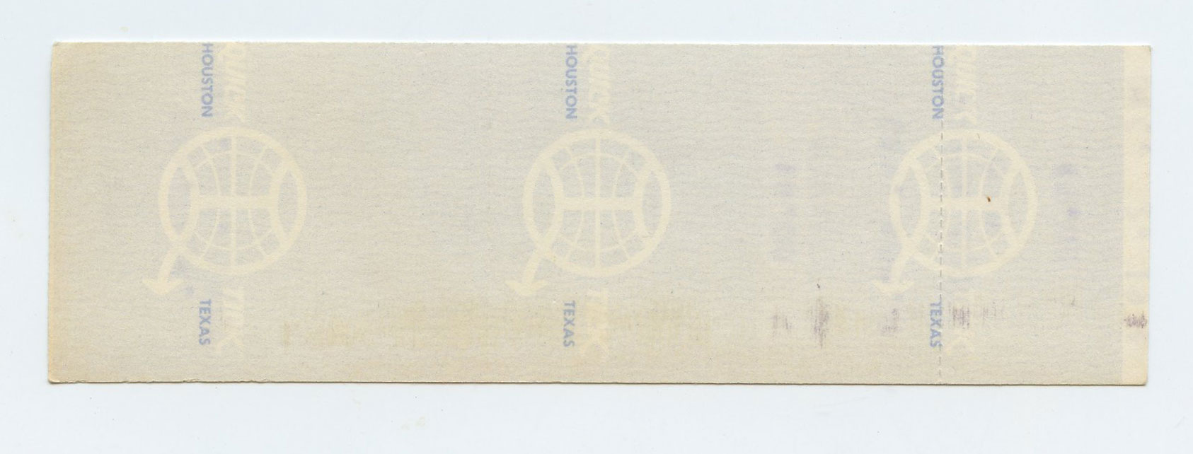 Brian Auger's Oblivon Express Ticket Vintage 1976 Dec 2 Austin TX 