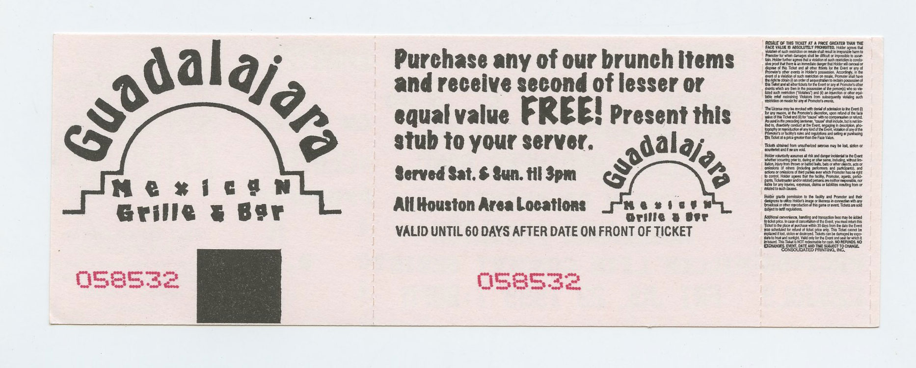 Allman Brothers Band Vintage Ticket Stub 1999 Jul 23 Woodlands Pavilion TX 