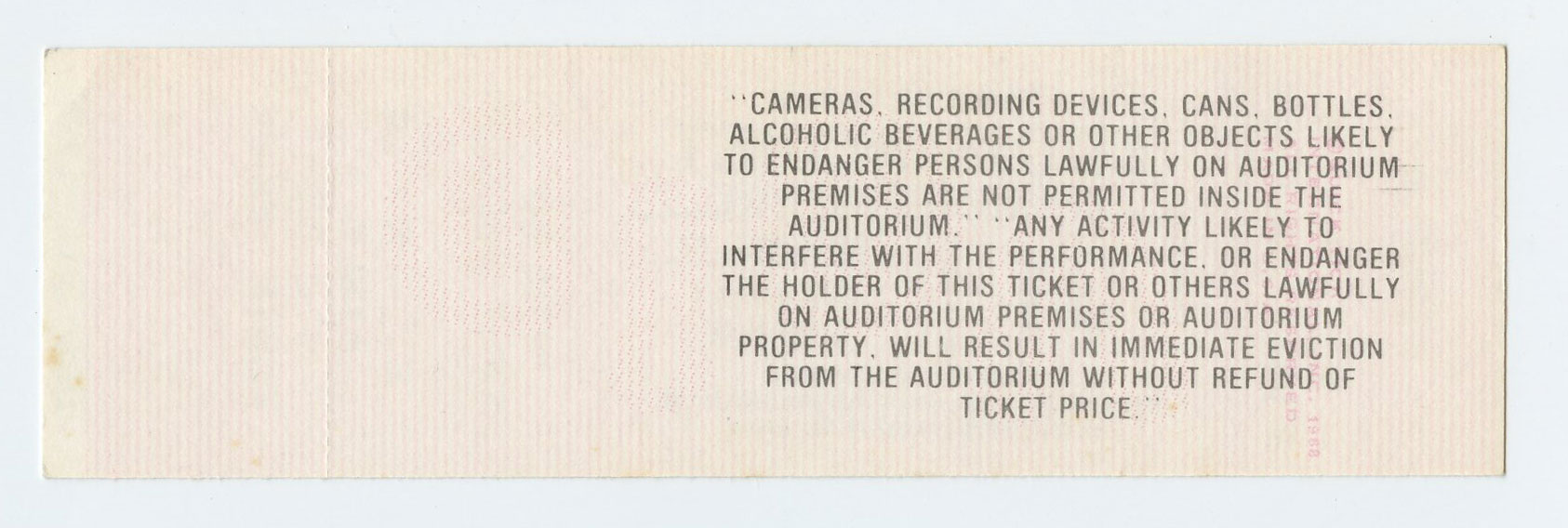 Eddie Money Ticket Vintage 1988 Dec 31 Starry Night Portland 