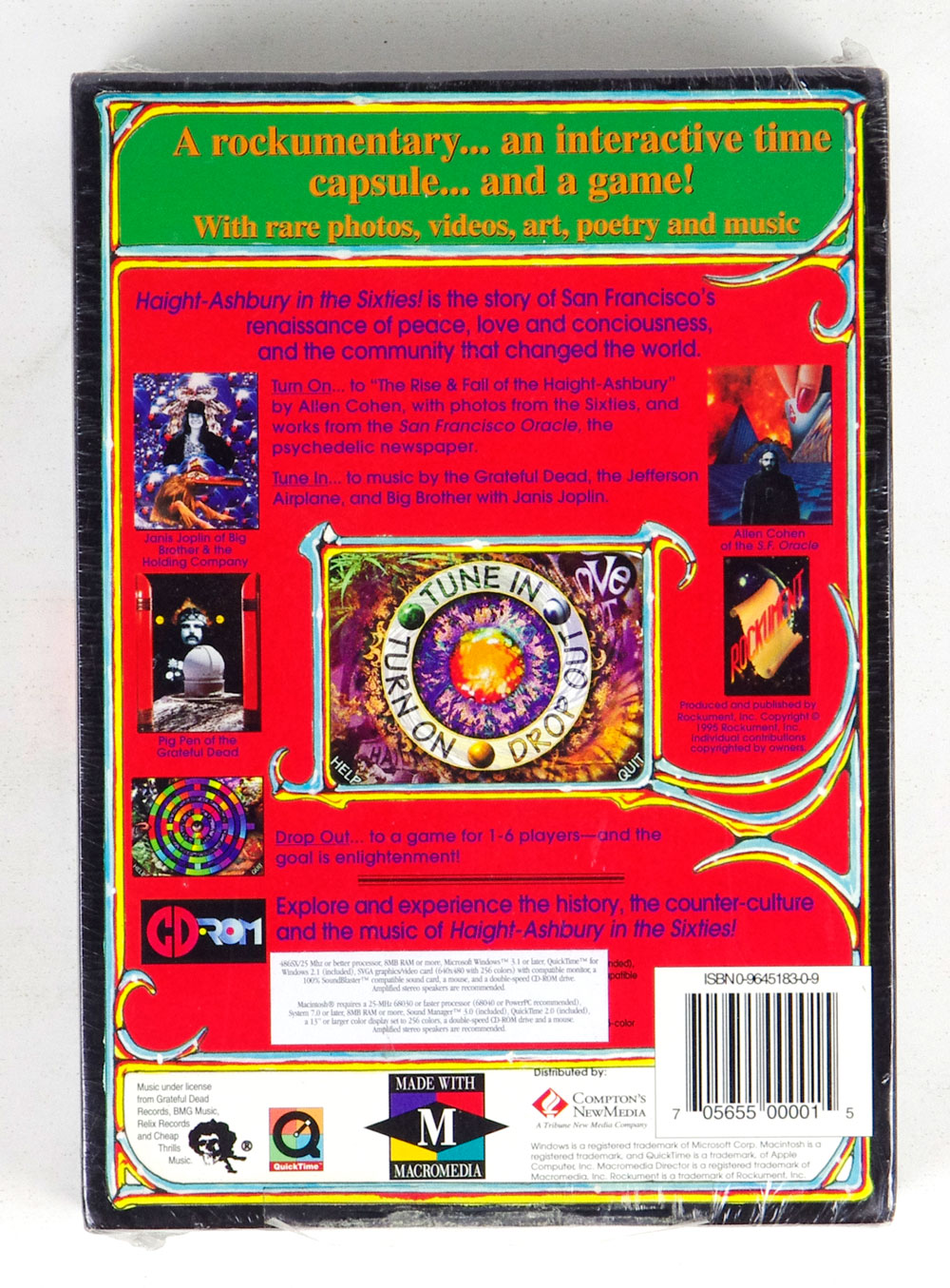 Haight Ashbury In The Sixties! CD ROM Box Set 1996 Factory Sealed