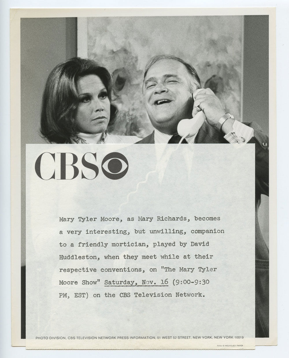 Mary Tyler Moor Photo 1974 The Mary Tyler Moor Show TV Original Vintage