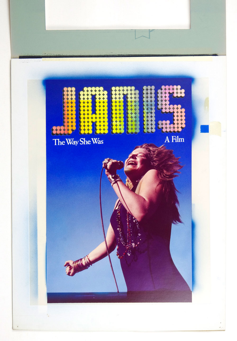 Janis Joplin Poster Movie Original Vintage The Way She Was 1974 Alternative version