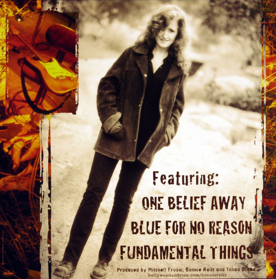 Bonnie Raitt Poster Flat 1998 Fundamental Album Promotion 12 x 12