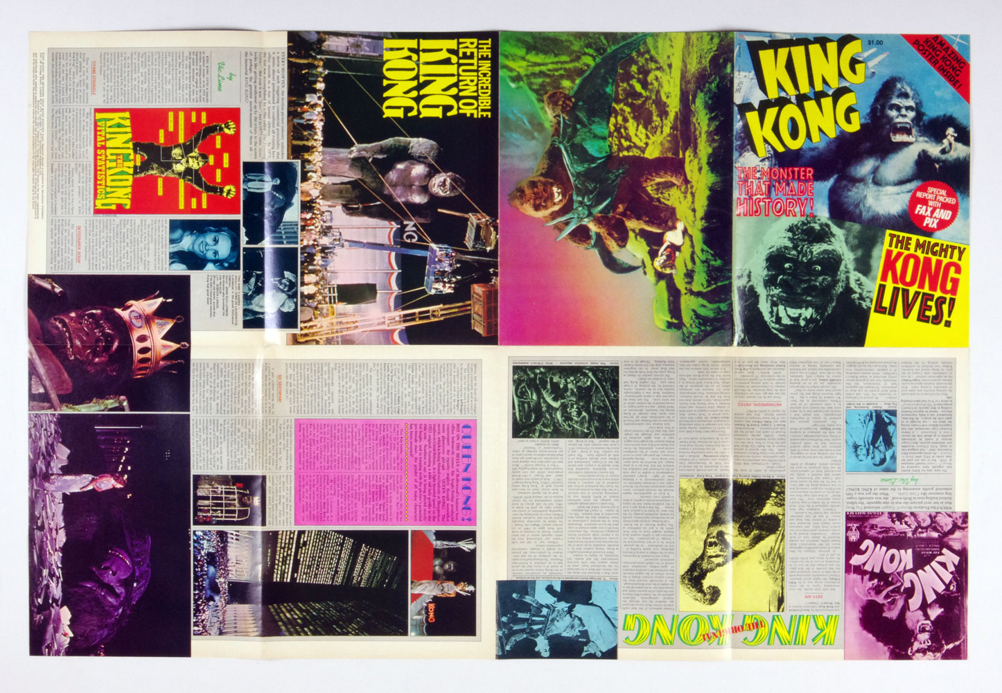 KING KONG Poster Magazine 1977 The Monster That Made History 