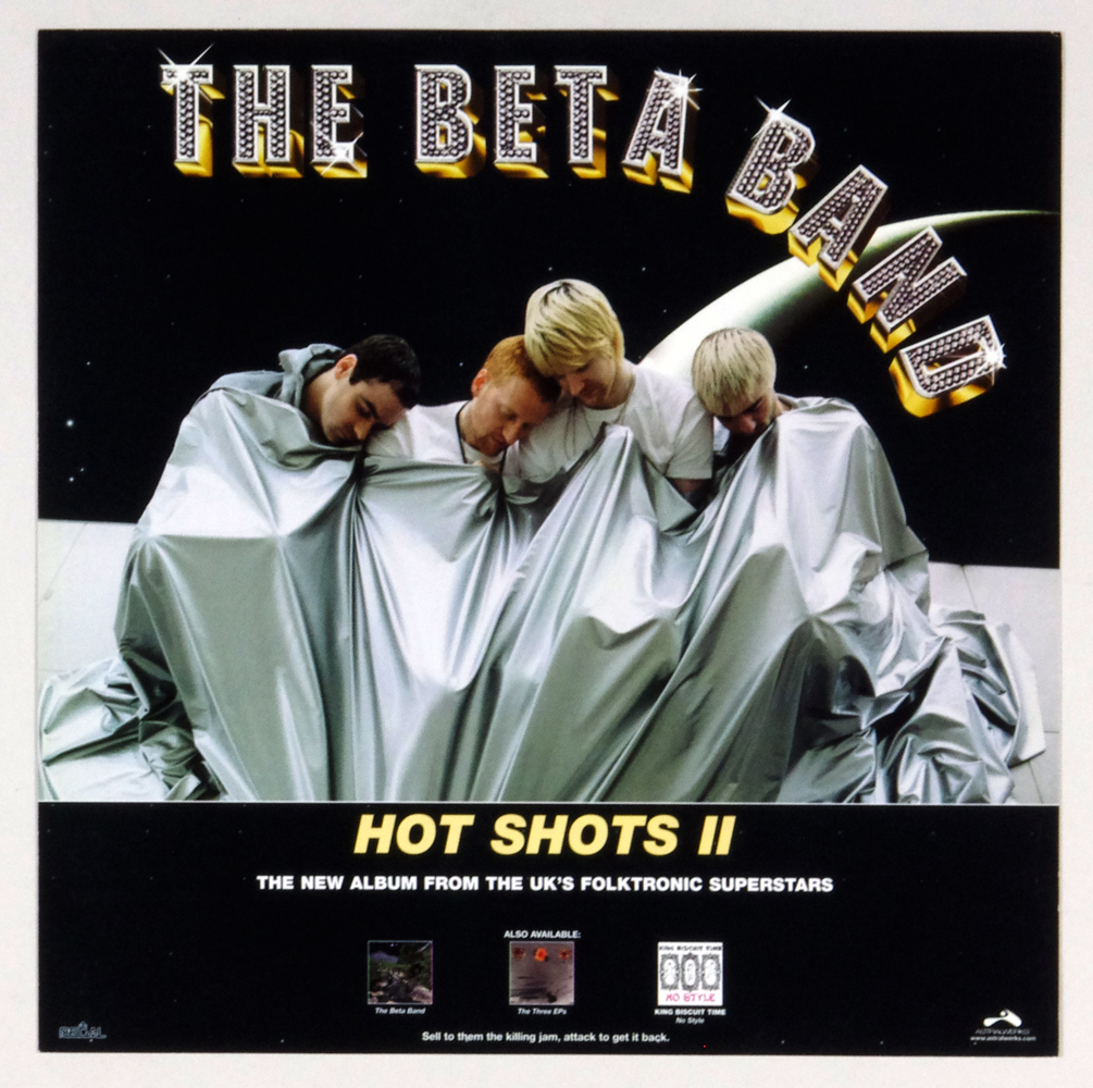The Beta Band Poster Flat 2001 Hot Shots II Album Promotion 12 x 12