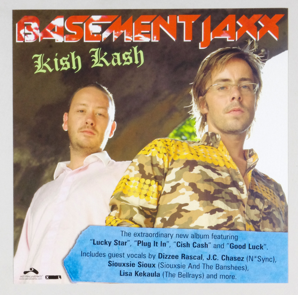Basement Jexx Poster Flat 2003 Kish Kash Album Promotion 12 x 12