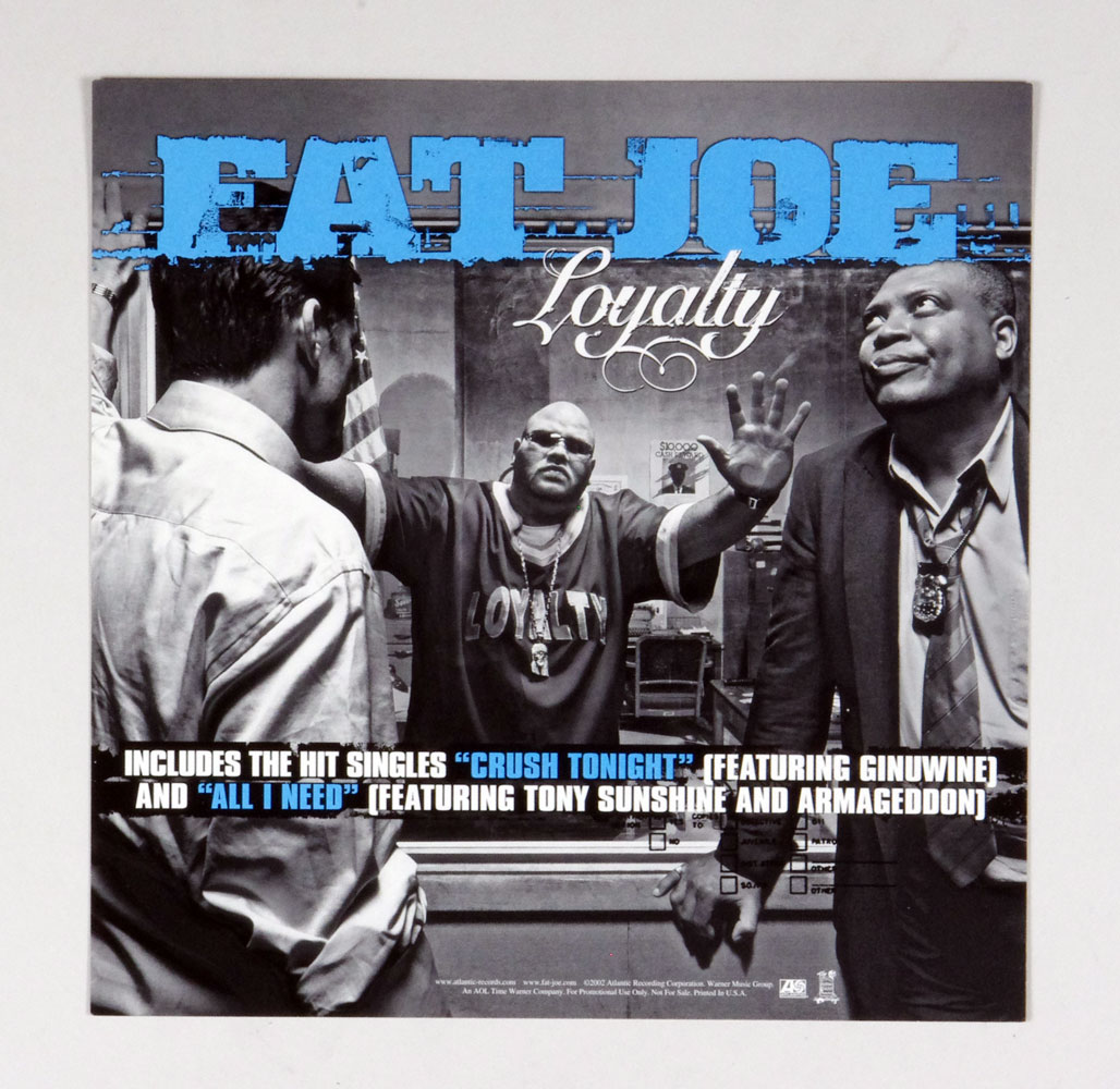 Fat Joe Poster Flat 2002 Loyalty Album Promotion 12 x 12