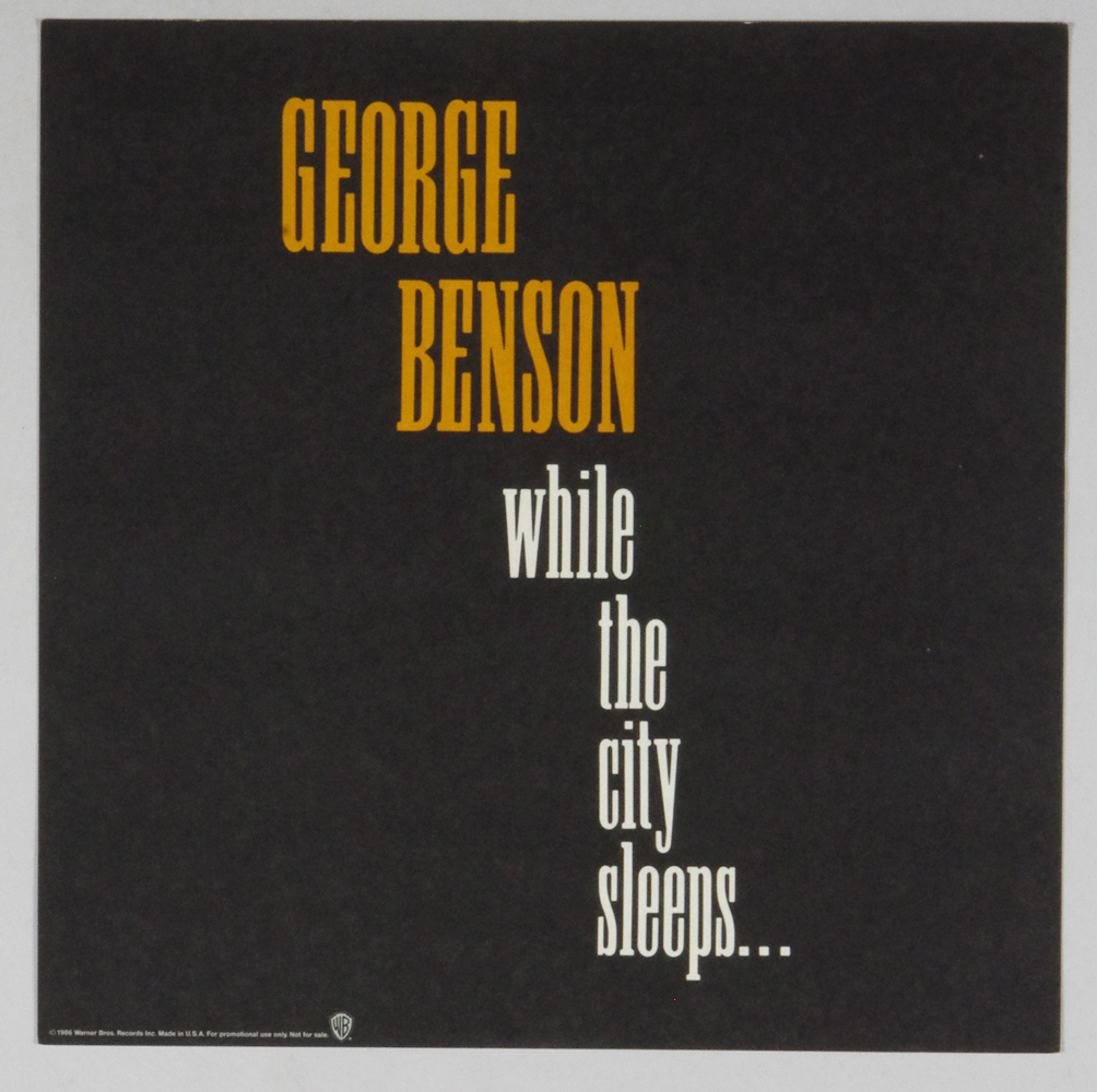 George Benson Poster Flat 1986 While The City Sleeps Album Promotion 12 x 12