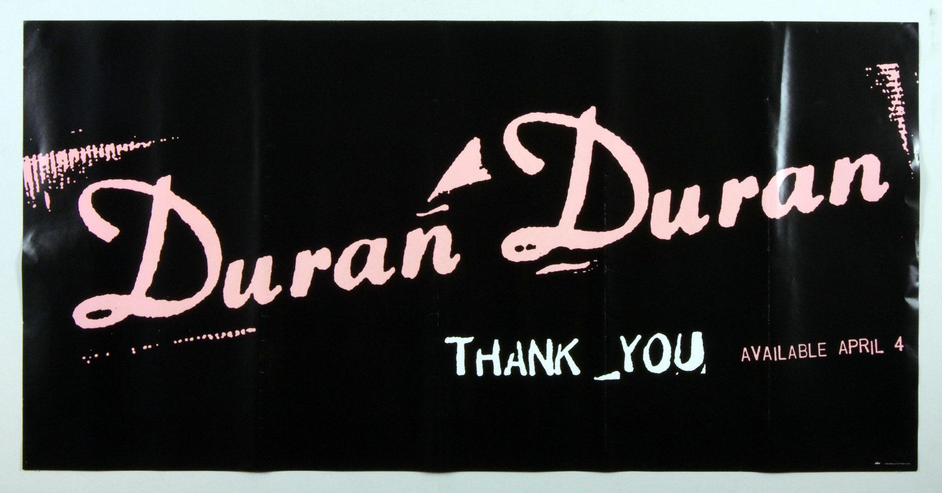 Duran Duran Poster Thank You 1995 New Album Promo 33.5 x 18