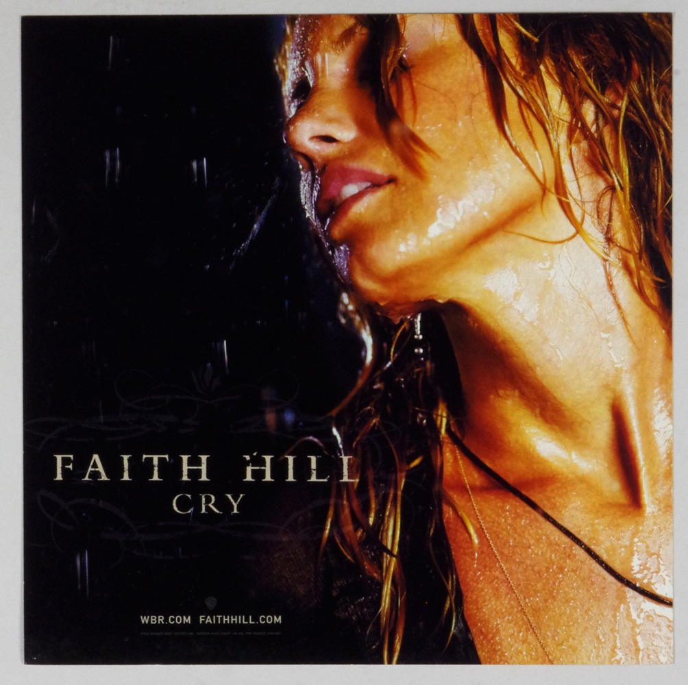 Faith Hill Poster Flat 2002 Cry Album Promotion 12 x 12